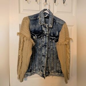 NWOT BLANKNYC Jean Jackets with Knit Sleeves